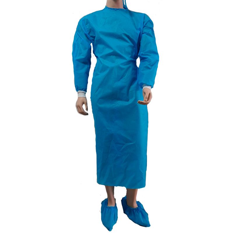 Халат хірургічний 140 см (рукав на манжеті), СМС 35 г/м2, нестерильно, Бренд ELKT